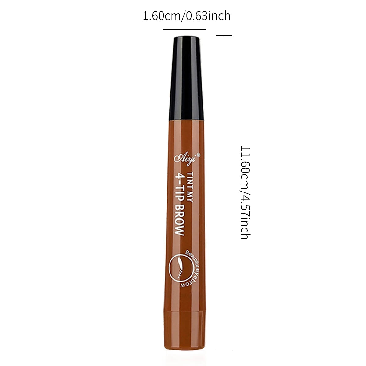 Crayon à Sourcils Microblading 4 Pointes – Effet Poil par Poil Waterproof Longue Tenue (5 Teintes)